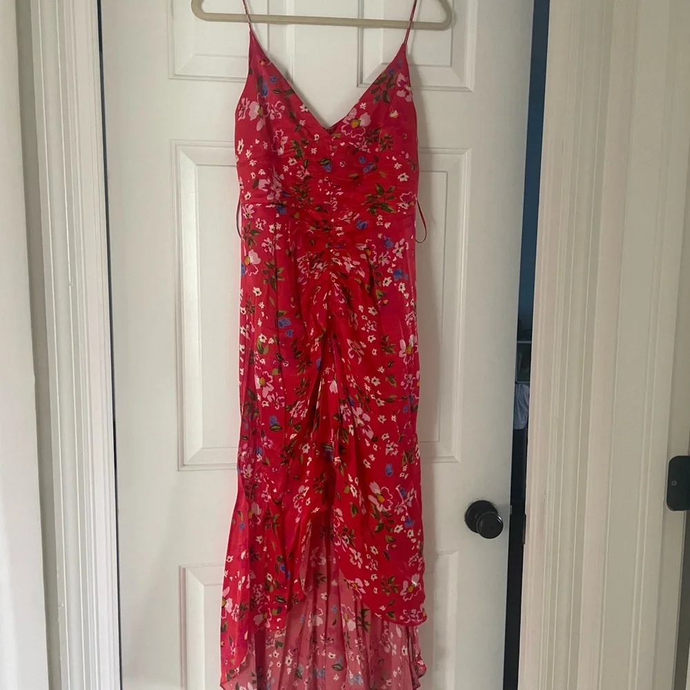 Sau lee floral Red High Low Dress revolve - Picture 9 of 9